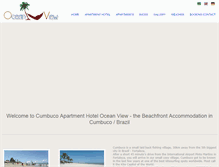 Tablet Screenshot of cumbuco-oceanview.com